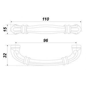 RS439CP.4/96 (Ручка мебельная RS439CP.4/96)