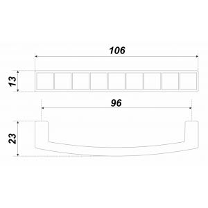 RS120MAB/Bg.4/96 (Ручка мебельная RS120MAB/Bg.4/96)