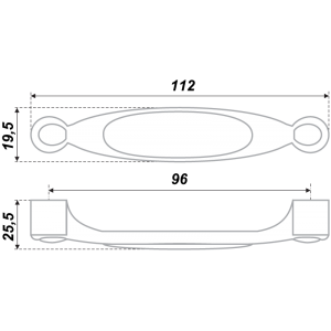 RS112AB.4/96/W02 (Ручка мебельная) (50)