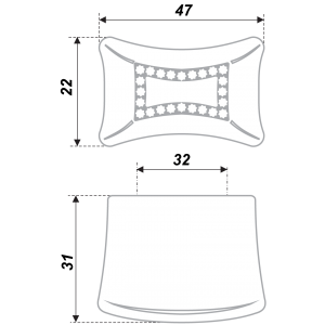 RS423CP/CrT.4/32 (Ручка мебельная) (25)