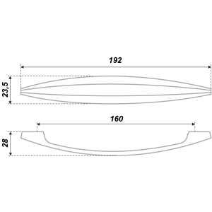 RS211SC.4/160 (Ручка мебельная AL)* (30)